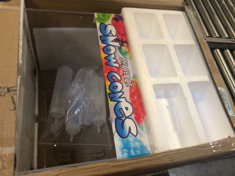 Photo 1 of VNN 48L Snow Cone Machine, 500LB/H Commercial Shaved Ice Machine, 300W Electric Ice Shaver Machine, Suitable for Party Activities, Family Gatherings, Events