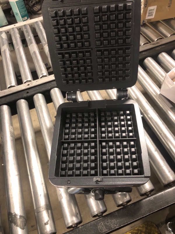 Photo 1 of All-Clad Stainless Steel Waffle Maker 4 Section, Thick Belgium Waffle Makers, Upright Storage 1600 Watts, Nonstick, 6 Browning Levels, Dishwasher Safe
