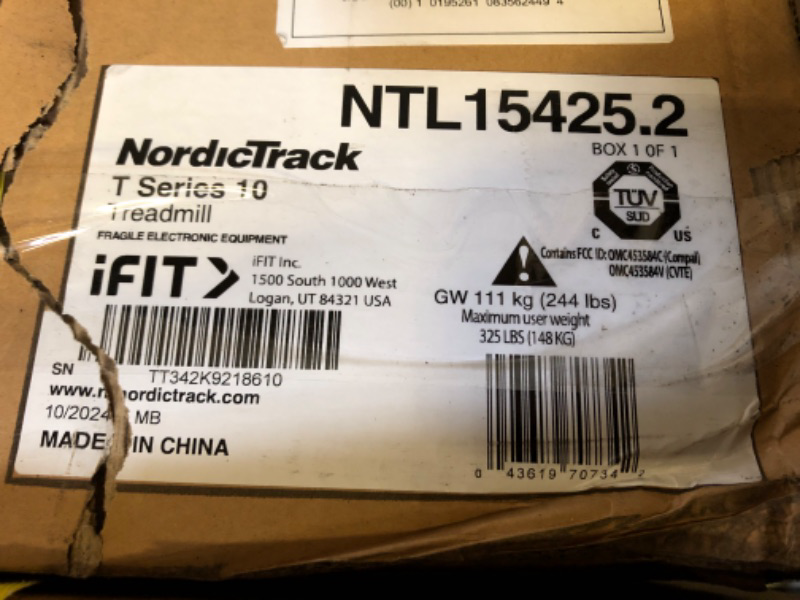 Photo 2 of NordicTrack T10 Treadmill