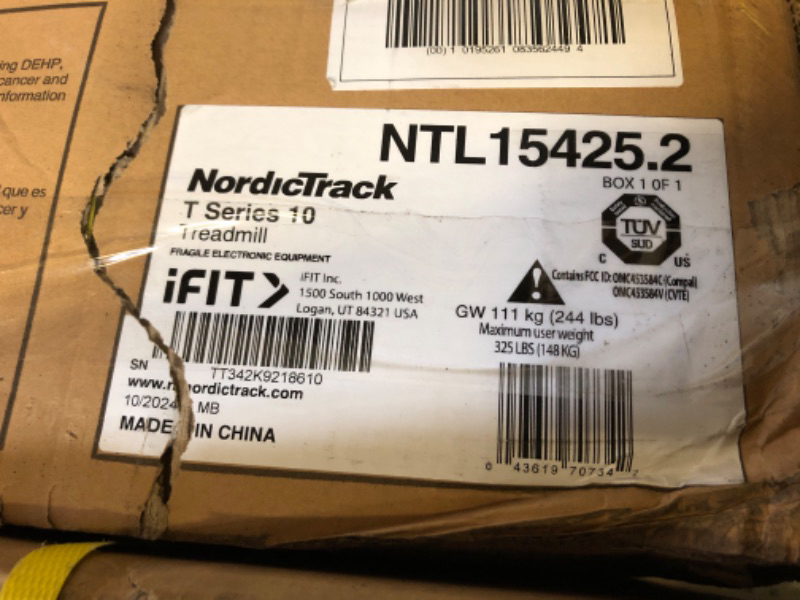 Photo 2 of NordicTrack T10 Treadmill