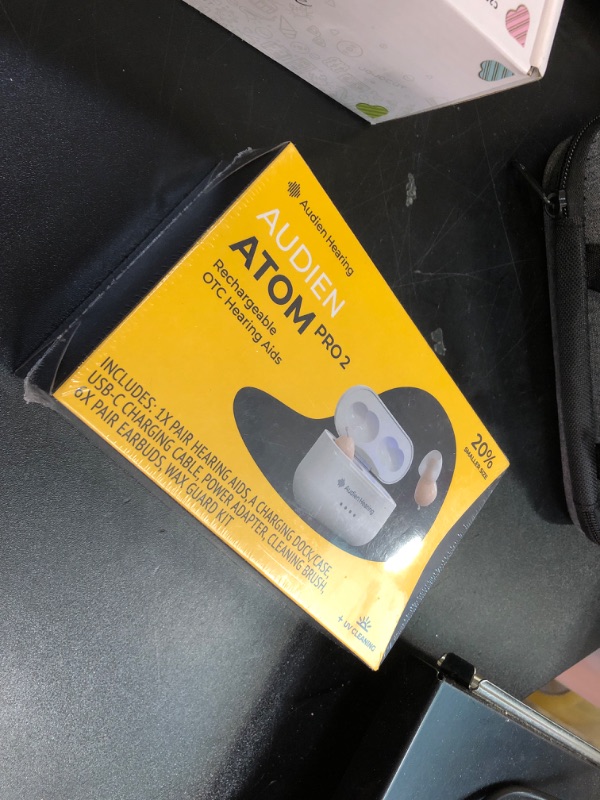 Photo 2 of Audien ATOM PRO 2 Wireless Rechargeable OTC Hearing Aid, Premium Comfort Design and Nearly Invisible