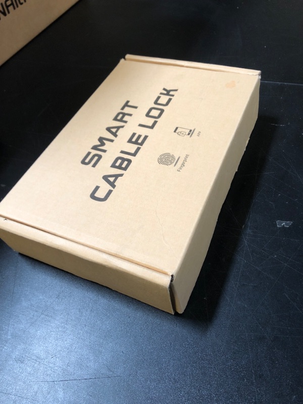 Photo 1 of Cable Lock Refrigerator Lock eLinkSmart French Door Fridge Lock - Waterproof 40cm 15.7 inch Fingerprint Bluetooth App Keyless Cable Lock for Cabinets Freezer Baby Safe