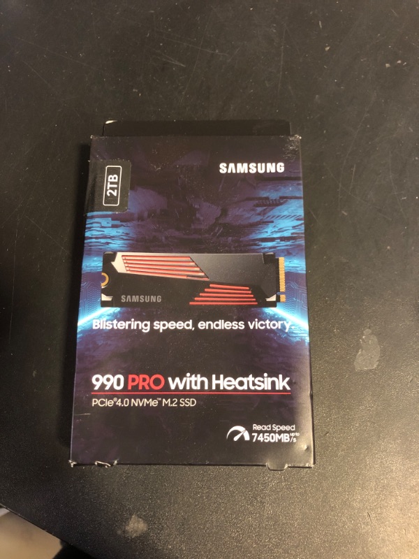 Photo 1 of Samsung 990 PRO 2TB NVMe M.2 SSD w/ Heat Sink - MZ-V9P2T0CW - S/H -