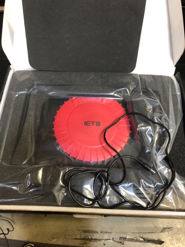 Photo 2 of IETS GT600 Laptop Cooling Pad Equipped with Gigantic Turbo-Fan?5.5inch Diameter?,Sealed Foam for Rapid Cooling Gaming Laptop,14.1-19.3 inch Laptop Cooler with 3-Port USB Hub,Dust Filter,Touch Start