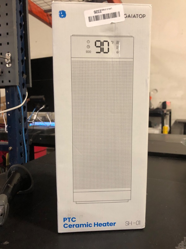 Photo 1 of GAIATOP Space Heaters for Indoor Use, 1500W Portable Electric Heater, Quiet PTC Ceramic Heat with Thermostat, 5 Modes, Remote, 60° Oscillating, 12Hrs Timer, Powerful Wind for Bedroom Office Home