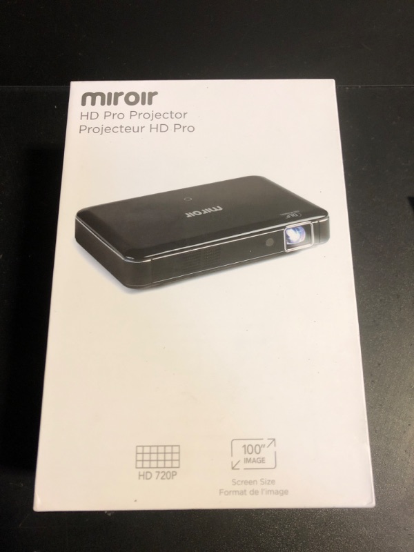 Photo 2 of Miroir M220 HD Pro Portable 720p Projector; Auto Focus and Keystone ;HDMI; USB – C Charge & Video; Rechargeable Battery; 1080p Supported