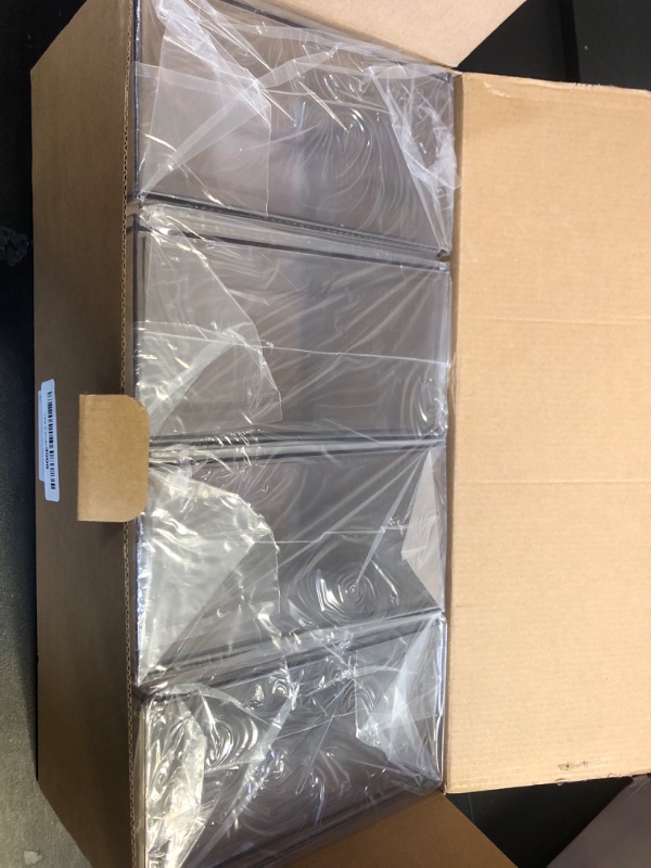 Photo 1 of ZHIAI 4 Pack Clear Stackable Storage Drawer, Acrylic Drawer, Cosmetic Organizer, Plastic Organizer for Dresser, Under, Kitchen Cabinet, Pantry, Home Organization and Storage