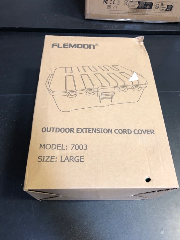 Photo 1 of Flemoon IP54 Waterproof Electrical Box, Outdoor Plug Cover Weatherproof, for Outdoor Outlet, Timer, Extension Cord, Power Strip, String Light, Green