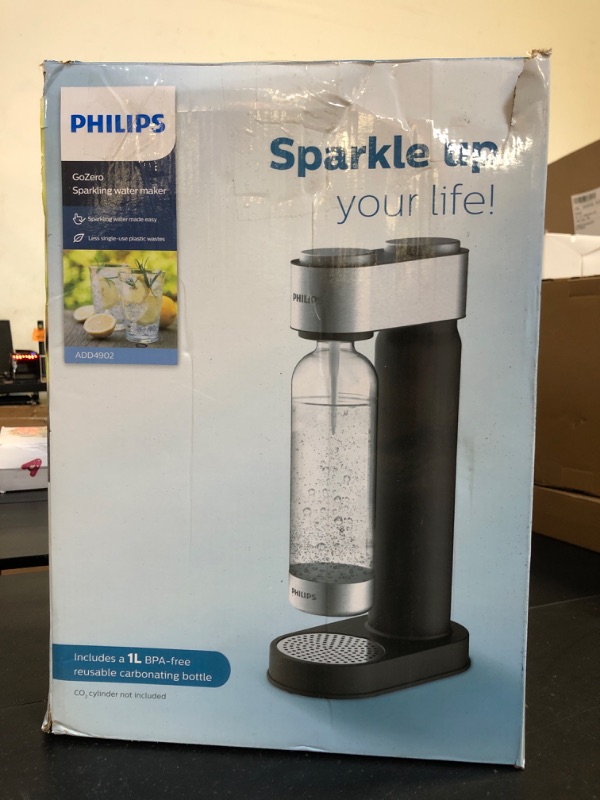 Photo 2 of PHILIPS Sparkling Water Maker Soda Maker Soda Streaming Machine for Carbonating with 1L Carbonating Bottle, Seltzer Fizzy Water Maker, Compatible with Any Screw-in 60L CO2 Carbonator(NOT Included)