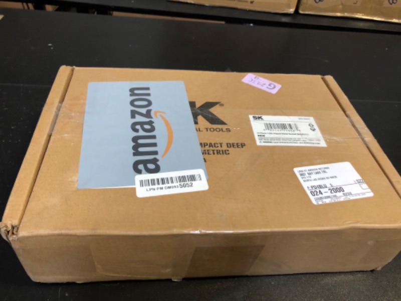 Photo 1 of SK 1/2" Drive Impact Socket Set, Deep Metric Sockets, 13-Piece 12-27mm, Premium CR-MO Steel, SureGrip 6 Point Design, With Storage Case