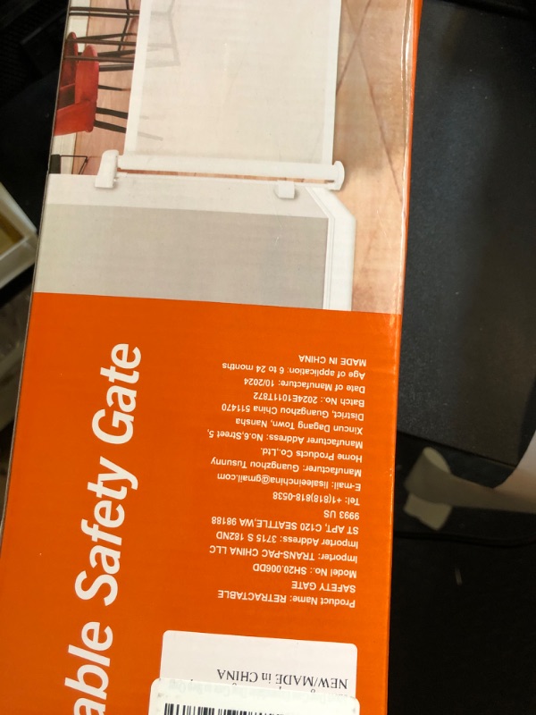 Photo 2 of 14" H Short Dog Gate Pet Gates Puppy Gate 59" Wide Step Over Pet Fence, Mesh Dog Gate Retractable Indoor Outdoor Expands Up to 59 Inches Doggie Gates Small Dog Gates for Doorways Stairs