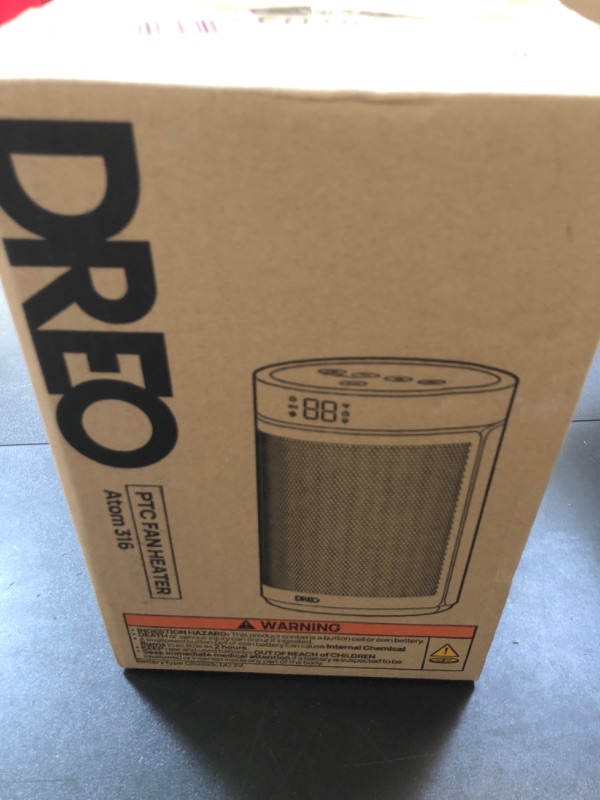 Photo 1 of Dreo Space Heater, Portable Electric Heaters for Indoor Use with Thermostat and Remote, 2024 Upgraded, Digital Display, 12H Timer, 5 Mode, 1500W PTC Ceramic Fast Safety Heat for Office Bedroom Home