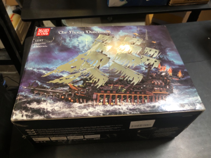 Photo 1 of Mould King Large Pirates Ship Model Building Blocks Kits, MOC Dutchman Building Block Pirate Ship Construction Set to Build, Toys Gift for Kids Age 8+/Adult Collections Enthusiasts (4364+Pieces)