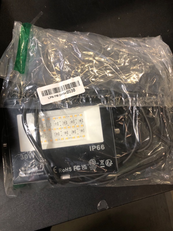 Photo 1 of Led Flood Light 30W, 300W Equivalent 3000 LM Outdoor Color Changing Led Stage Landscape Lights, Bluetooth RGBW Smart Floodlights 2700K & 16 Million Colors&Timing& Music Sync, IP66?US 3-Plug (2 Pack)