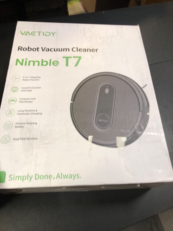 Photo 2 of Vexilar T7 Robot Vacuum and Mop, 2 in 1 Mopping & Vacuuming Combo, App/Remote/Voice Control, Automatic Charing Robotic Vacuum Cleaner, Slim, Quiet Cleaning for Floors, Pet Hair, Low Pile Carpet