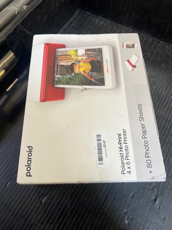 Photo 1 of Polaroid Hi-Print Bluetooth 4x6 Photo Printer + Photo Paper Bundle (80 Sheets Included) (6552)