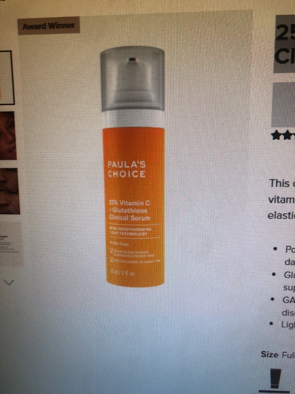 Photo 1 of 25% Vitamin C + Glutathione Clinical Serum