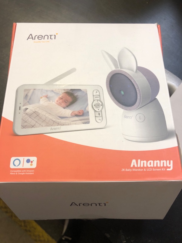 Photo 3 of Arenti Baby Monitor, 2K Smart Baby Camera with 5-Inch Upgraded Wireless Display, Super Night Vision, Lullabies, Cry & Motion Detection, Temp & Humidity Sensor, Two Way Audio, WiFi 6, Free Phone App