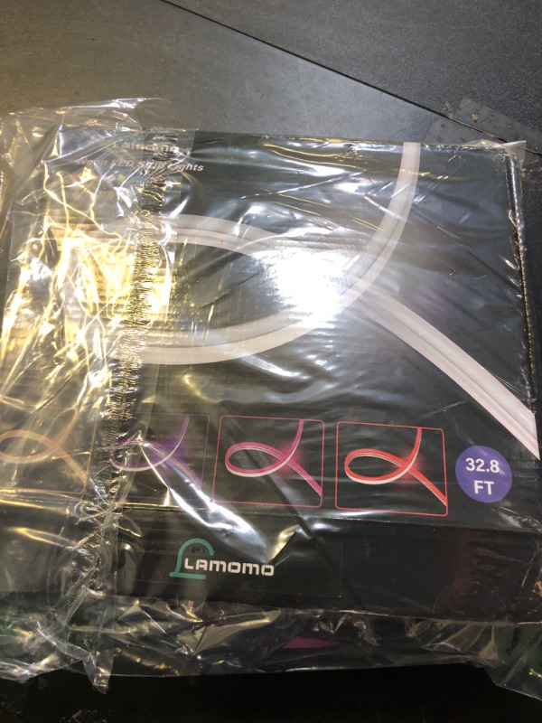 Photo 1 of Lamomo LED Strip Lights, 32.8Ft Pink Neon Led Rope Lights, 0.65in/Cut DIY Flexible Silicone Waterproof 24V Led Light Strip for Bedroom,Indoor, Living Room, Kitchen?Power Adapter not Included?