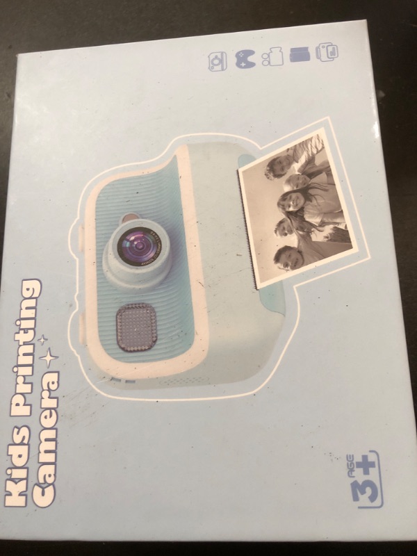 Photo 2 of Kids Camera Instant Print, Christmas Birthday Gifts for Kids Age 3-12, HD Camera for Kids with Printing Photo Paper, Portable Toy for 4 5 6 7 8 9 10 Year Old Girl with 32GB SD Card-Blue