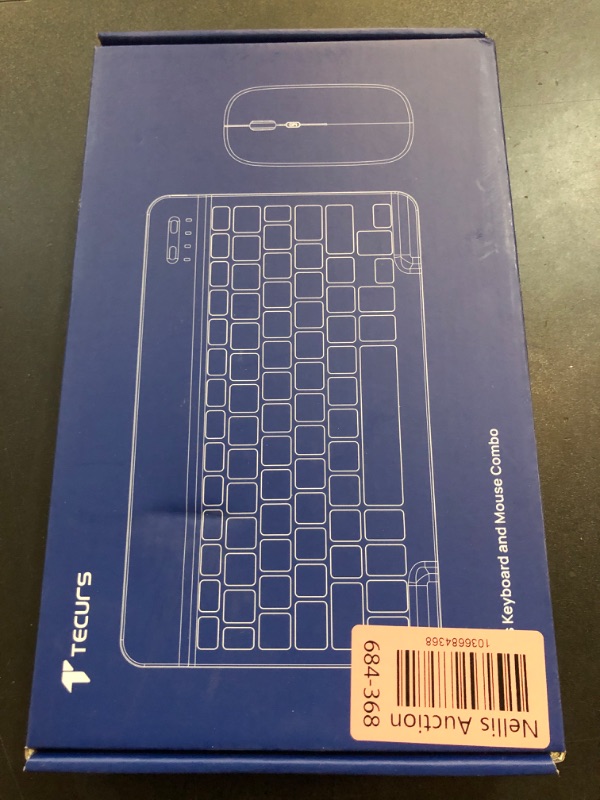 Photo 1 of TECURS Bluetooth Keyboard and Mouse Combo for iPad - Rechargeable Wireless Keyboard & Mouse with 7-Color Backlit Compatible with iPad 10th/9th/8th Gen, iPad Pro/Air/Mini, iPhone15/14/13 Pro, Black