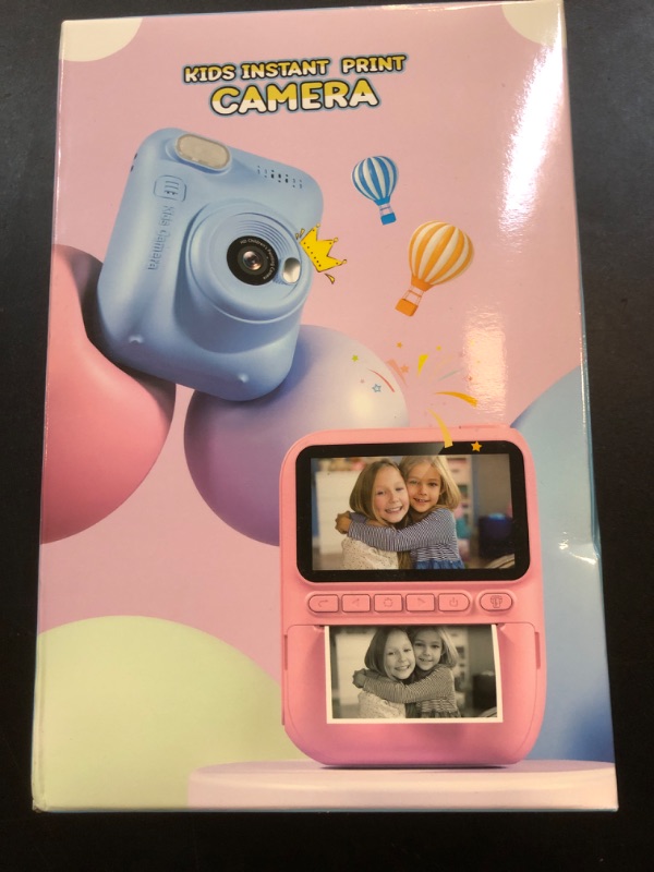 Photo 2 of Kids Instant Print Camera, 3.0-inch HD Screen 32MP Photo Instant Digital Camera Christmas Birthday Gifts Toys for Children Girls Boys Age 3-12 - Blue