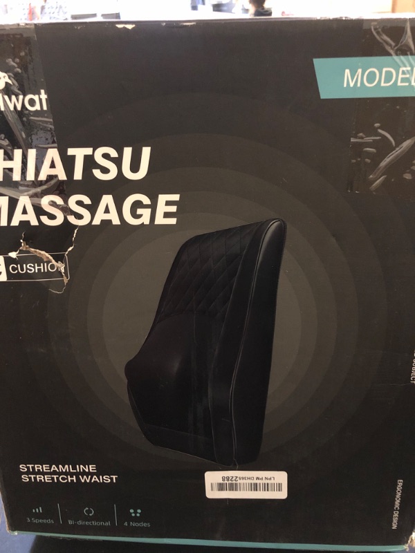 Photo 2 of Boriwat Back Massager with Heat, Massagers for Neck and Back, 3D Kneading Massage Pillow for Back, Neck, Shoulder, Leg Pain Relief, Gifts for Men Women Mom Dad, Stress Relax at Home Office and Car