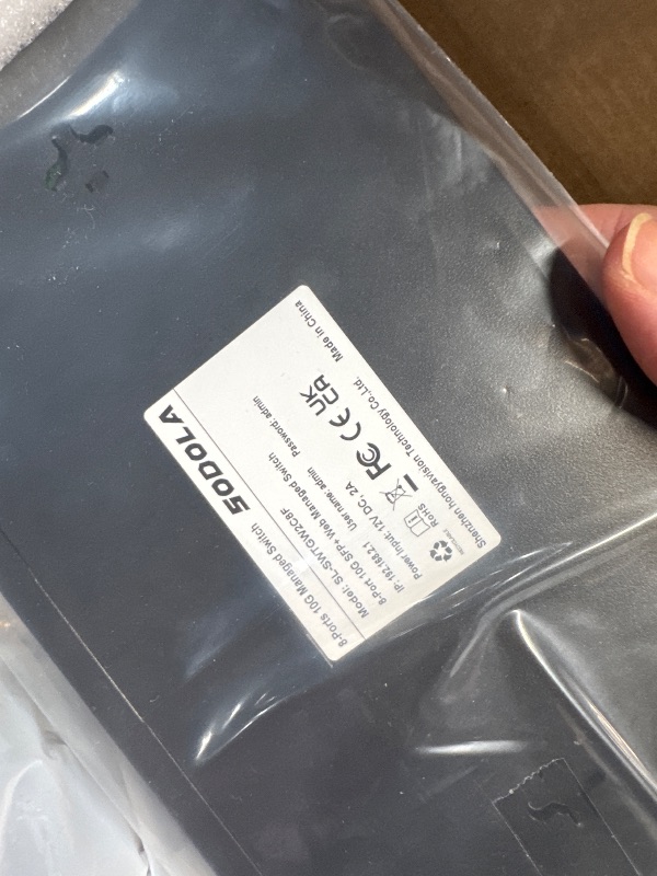 Photo 1 of (PARTIAL SET) (UNTESTED) SODOLA 8 Port 10G Web Managed Switch,8X10G SFP+ Ports, Link Aggregation/QoS/VLAN/IGMP, Wall Mounted Fanless 10Gb Multi-gig Network Switch