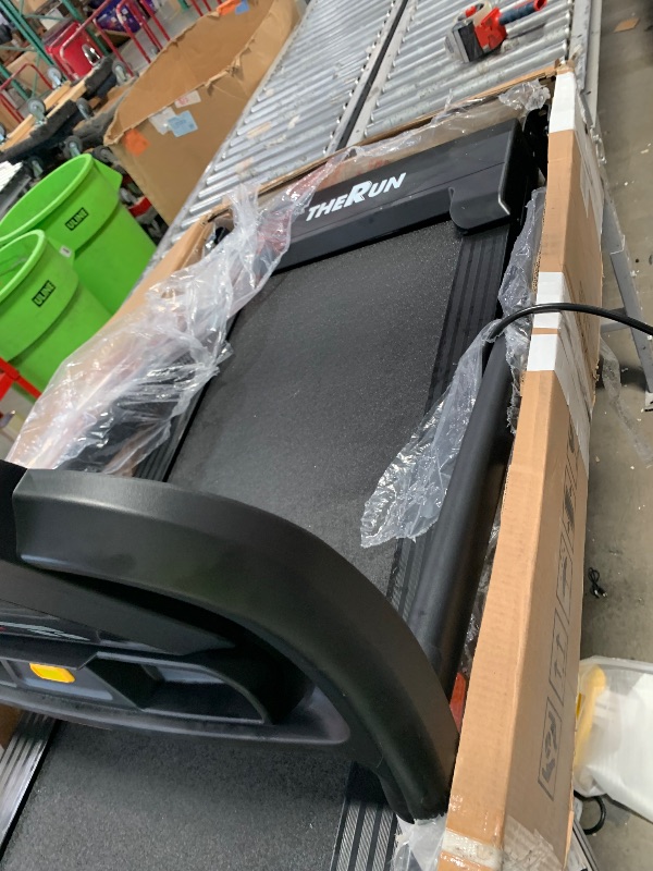 Photo 1 of  ***NON REFUNDABLE ***PARTS ONLY ***THERUN Incline Treadmill, 0-12% Auto Incline Treadmills for Running and Walking, 300 lbs Weight Capacity, Wide Belt, 3.0 HP, 18" LED Screen, 2 Layers Shock-Absorbing