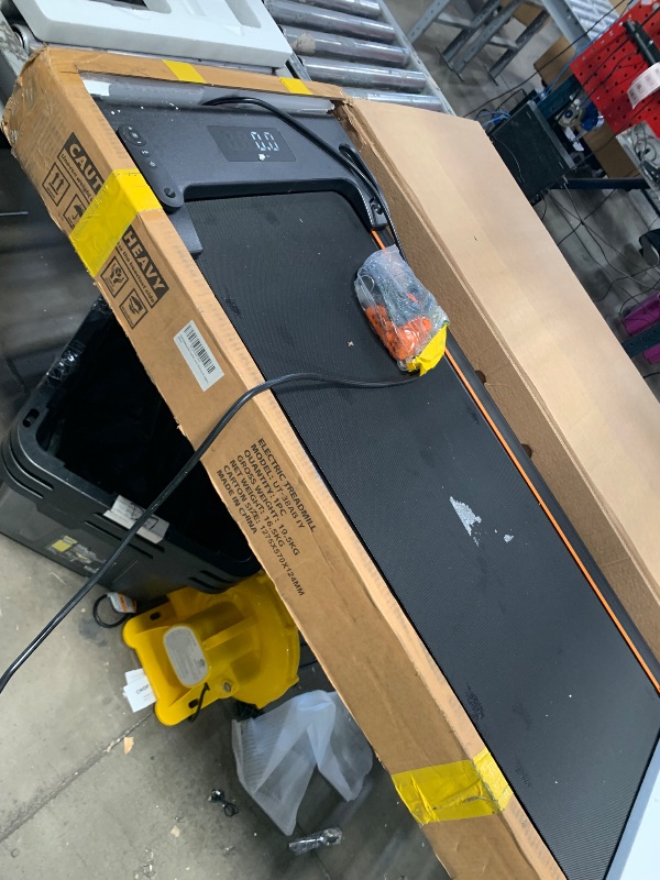 Photo 1 of (for parts/unfunctional) YRUN Walking Pad Treadmill with 4 Level Incline, 2.5HP Quiet Brushless Under Desk Small Treadmill for Home and Office, Compact Portable Walking pad with Remote & App Control for Walking and Jogging