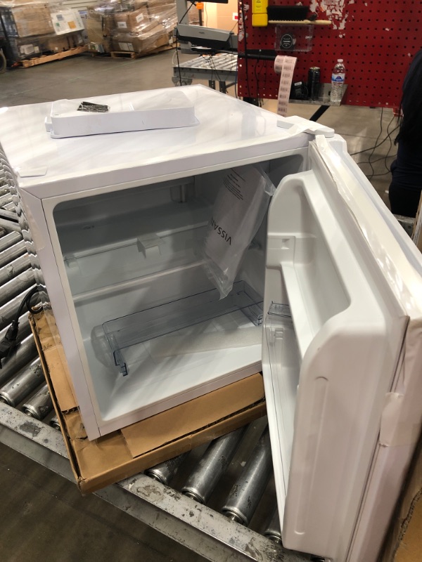 Photo 1 of 1.7 cu. ft. Mini Refrigerator in White, ENERGY STAR