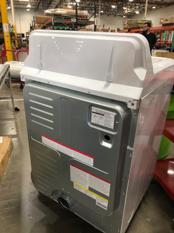 Photo 1 of *UNALE TO FULLY TEST*  Kenmore 7.0 cu. ft. Front Load Electric Dryer-with Guard to Reduce Wrinkles & Static-Sanitize and Smart Sensor Drying-LED, White