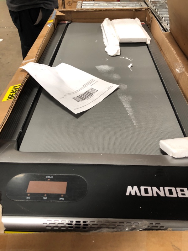 Photo 1 of *UNABLE TO TEST BUTTON IS DAMAGED* ACEZOE Walking Pad Treadmill with 10% Incline, Under Desk Treadmill, Compact Portable Treadmills for Home Office, 285lbs Capacity, APP/Remote Control, Exercise Anytime, Low-Noise