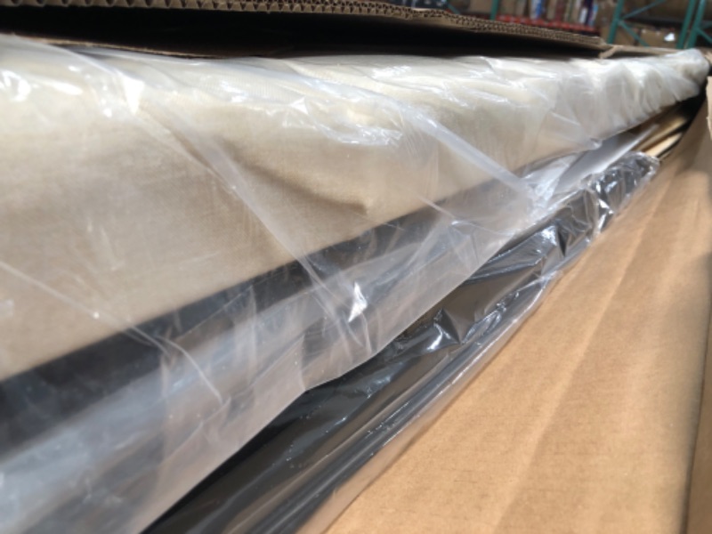 Photo 1 of ***PARTS ONLY**** Feonase King Size Bed Frame with 4 Storage Drawers, Upholstered Storage Bed with Charging Station, Tufted Wingback Headboard, No Box Spring Needed, Beige