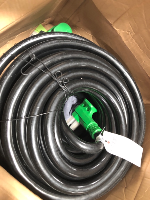 Photo 1 of RVMATE 40 Amp 100 Feet RV/EV Extension Cord, Easy Plug in Handle, 14-50P to 14-50R with LED Indicator, ETL Listed