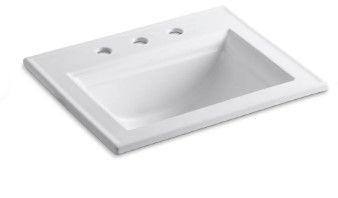 Photo 1 of  Memoirs Stately 17" Drop In Bathroom Sink with 3 Holes Drilled and Overflow