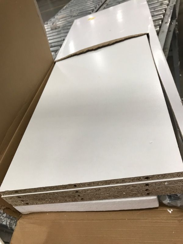 Photo 1 of ClosetMaid SuiteSymphony Wood Closet Organizer Starter Kit with Tower and 3 Hang Rods, Shelves, Adjustable, Fits Spaces 4 – 9 ft. Wide, Engineered Wood, Pure White, 16"4