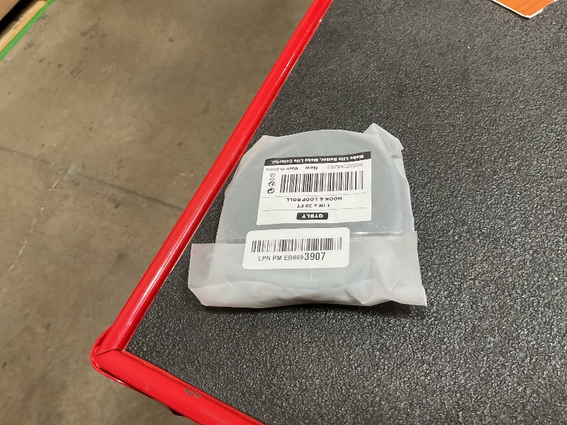 Photo 1 of 1 in x 30 ft Hook and Loop Roll | Double-Sided Strips, Self-Gripping Straps | Reusable Multi-Purpose Wrap Fasteners for Home, Office, Data Center, and More