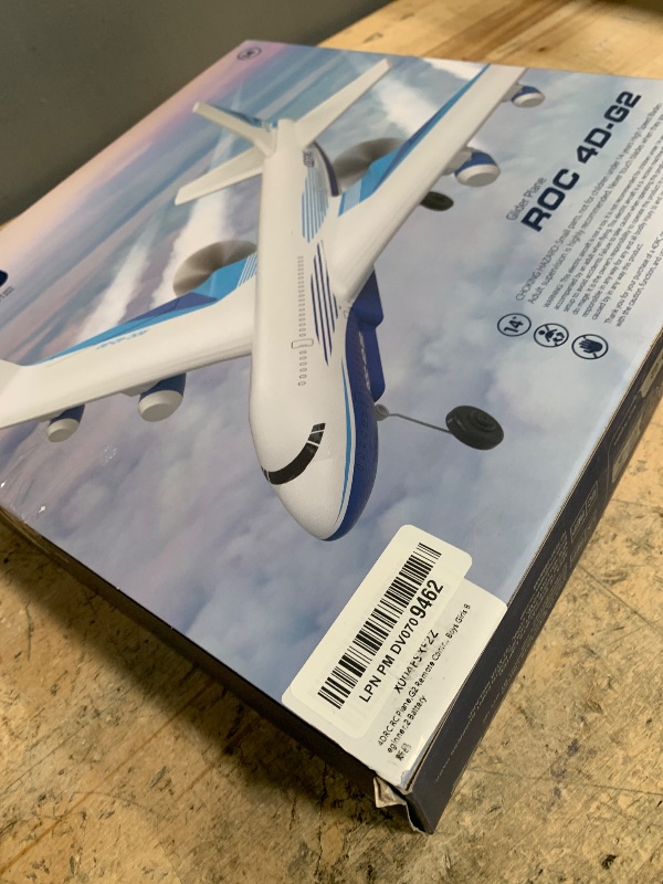 Photo 1 of 4DRC Remote Control Airplane for Kids Boys Adults, G2 Remote Control Plane Jet for Beginners Adult, Ready to Fly Airplane with One Key Aerobatic LED Light, RC Plane for Kids, 2 Battery