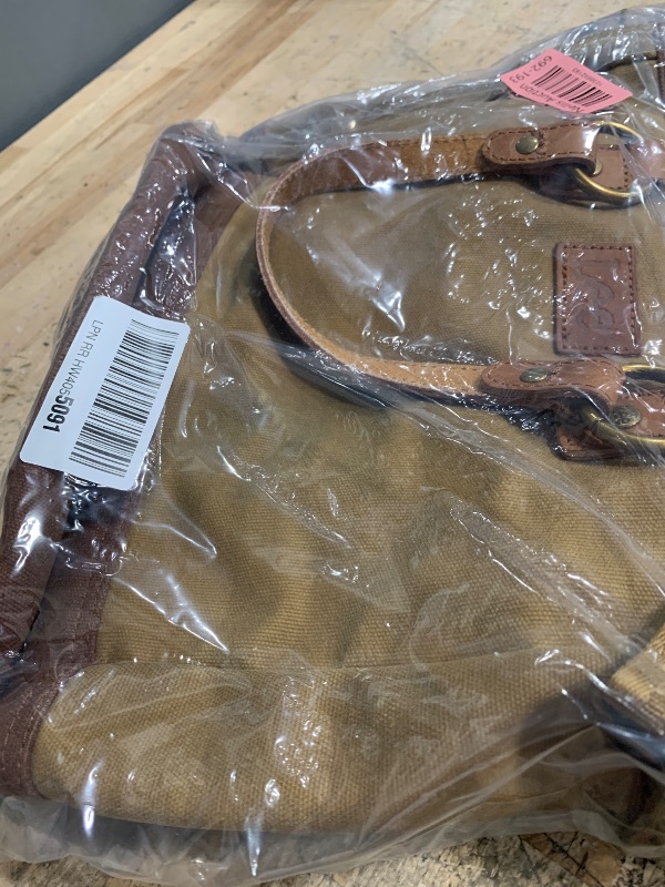 Photo 1 of (USED/FAIR) (DIRTY) (BAGGED) Montana West x Lee Waxed Canvas Tote Bag for Women Leather Top-Handle Handbag Crossbody Shoulder Bag with Adjustable & Detachable Wide Strap LEE51-007KH
