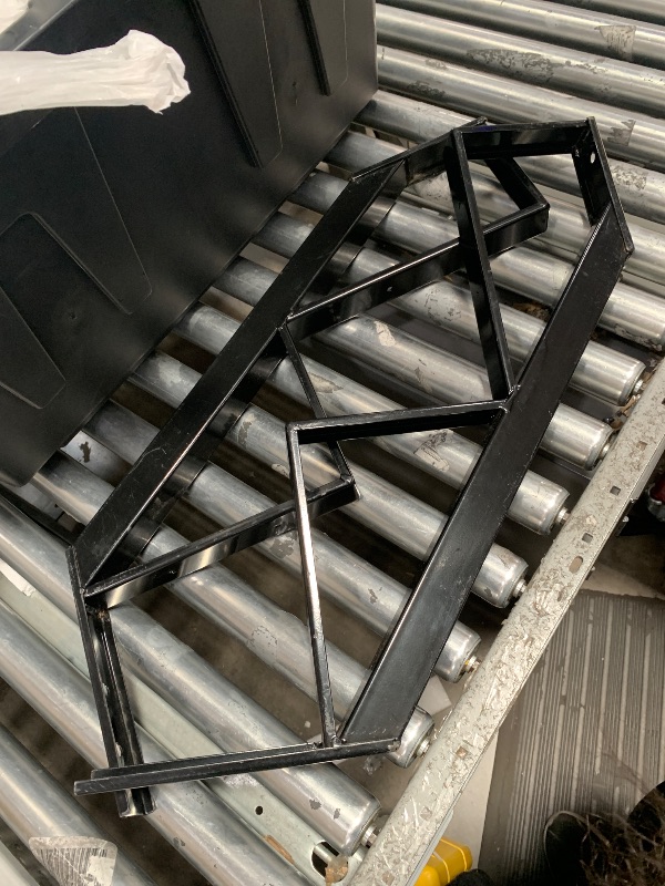 Photo 1 of *Only two**Zwinz Steel Stair Riser 2 Step, Metal Stair Stringers for Deck Height 19.5 inches, Steel Stair Step Riser for Outside Stairs 3 Pack