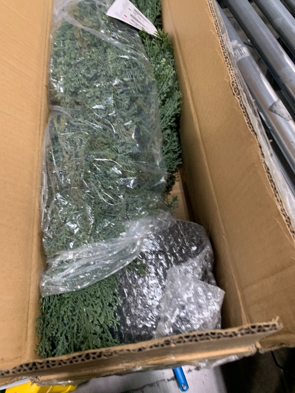 Photo 1 of (USED/FAIR) Laiwot 4FT Artificial Cedar Topiary Trees for Outdoors Potted Fake Cypress Tree Faux Evergreen Plants for Home Porch Decor