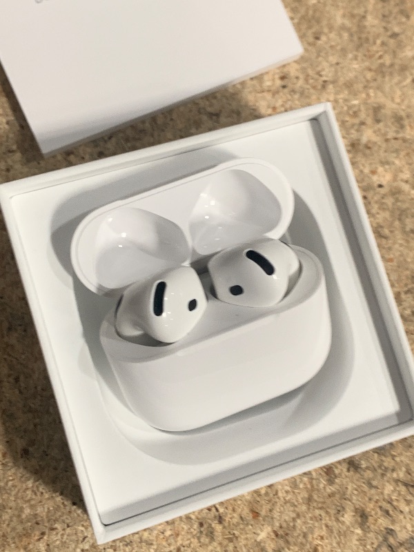 Photo 1 of ***SEE NOTES*** 
Apple AirPods 4 Wireless Earbuds, Bluetooth Headphones, with Active Noise Cancellation, Adaptive Audio, Transparency Mode, Personalized Spatial Audio, USB-C Charging Case, Wireless Charging, H2 Chip