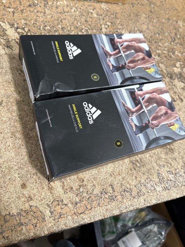 Photo 1 of adidas Support Ankle Sleeve, Ergonomic Ankle Compression Sleeve (2 sleeves)