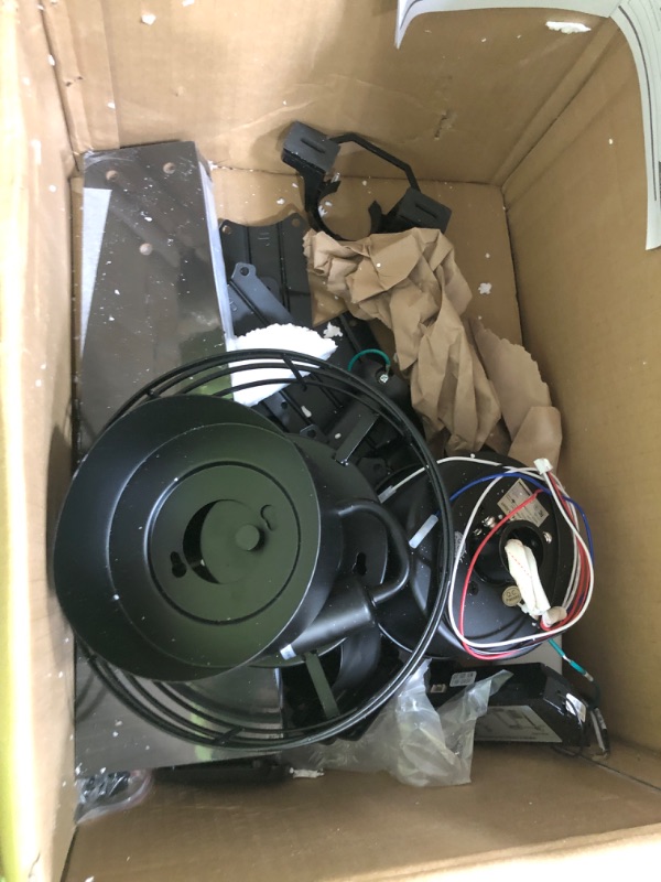Photo 1 of ***PARTS ONLY****Fanbulous 2 Pack Farmhouse 42 Ceiling Fans with Lights, Black Industrial Caged Ceiling Fans for Bedroom Living Room, Double-Sided 5 Blades Rustic Ceiling Fan