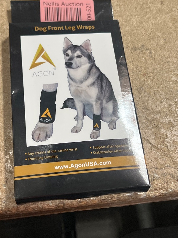 Photo 1 of Agon® Dog Canine Front Leg Brace Paw Compression Wraps with Protects Wounds Brace Heals and Prevents Injuries and Sprains Helps with Loss of Stability Caused by Arthritis (Large/X-Large)