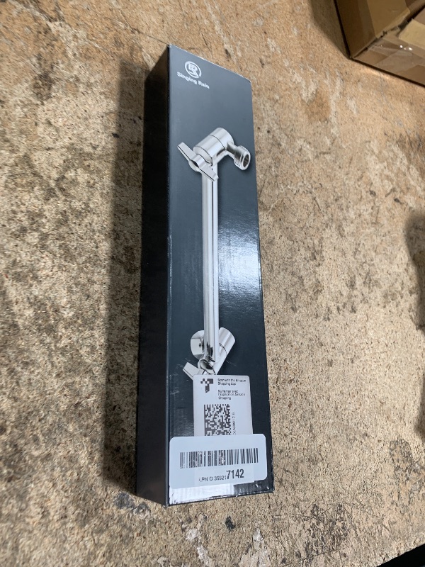 Photo 1 of 11 Inch Adjustable Shower Head Extension Arm With Locking Set Screw, Singing Rain Solid Brass Chrome Angle Height Adjustable, Easy To Install, G1/2 Universal Connector Compatible (Chrome Finish)