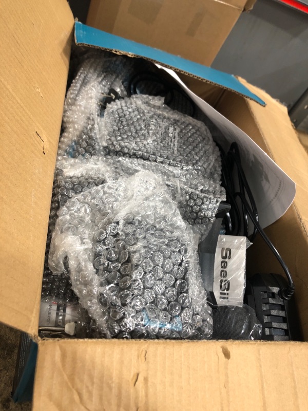 Photo 1 of ***NON REFUNDABLE*** PARTS ONLY **SEESII 40V Leaf Blower Cordless, 680CFM/210MPH Brushless Motor with 2 * 5200 mAh Batteries and 2*Chargers, Variable Speed Control & Turbo Button, Electric Blower for Lawn Care/Debris/Dust