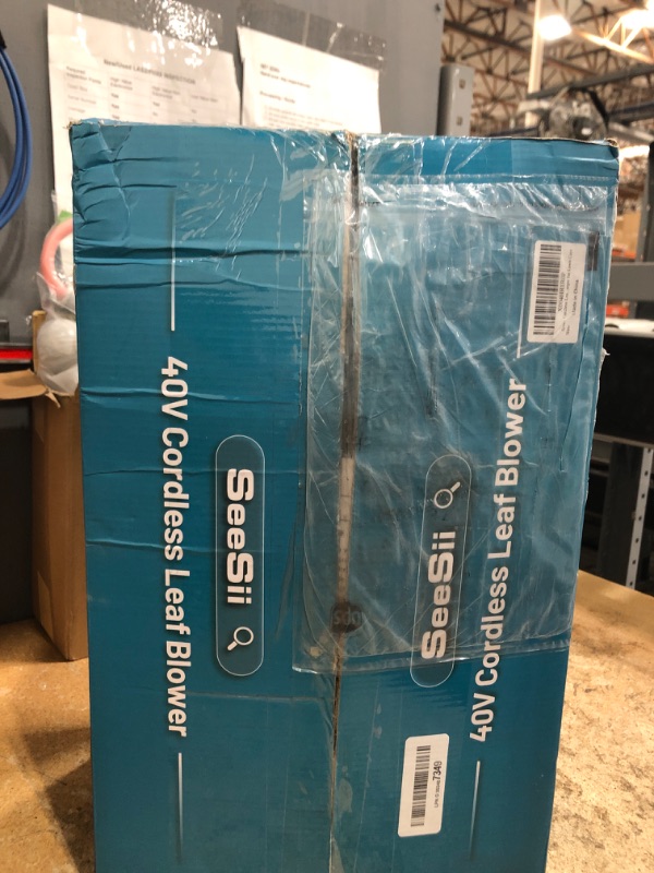 Photo 1 of ***NON REFUNDABLE*** PARTS ONLY **SEESII 40V Leaf Blower Cordless, 680CFM/210MPH Brushless Motor with 2 * 5200 mAh Batteries and 2*Chargers, Variable Speed Control & Turbo Button, Electric Blower for Lawn Care/Debris/Dust