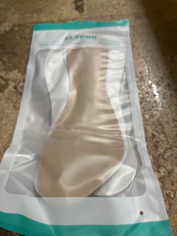Photo 1 of (2 Pairs) Pigskin Non-Slip High Heel Cushion Inserts Arch Support, Shock & Sweat Absorption, Adhesive Shoe Insoles for Dress Shoes Flats Boots Sandals Relief Blister Callus Pain, Fits Women 8-12 Size
